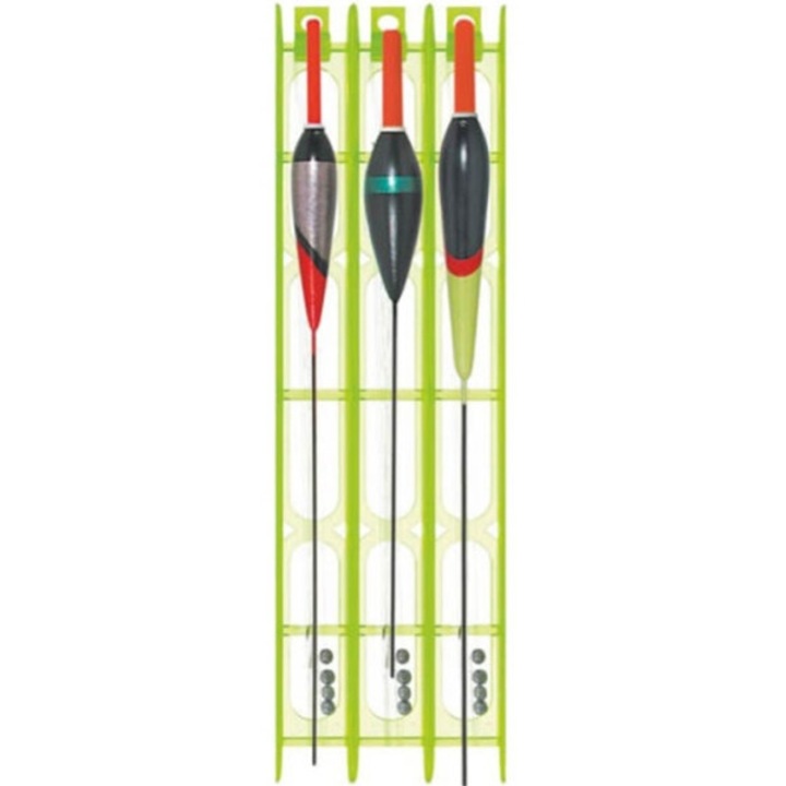 Set 3 linii pescuit echilibrate Konger E 29, pluta 2.5g, 3g si 4g si carlig Kamatsu Tomaru nr.8, fir 6m de 0.20mm, forfac 30cm de 0.18mm, pentru varga sau rubeziana