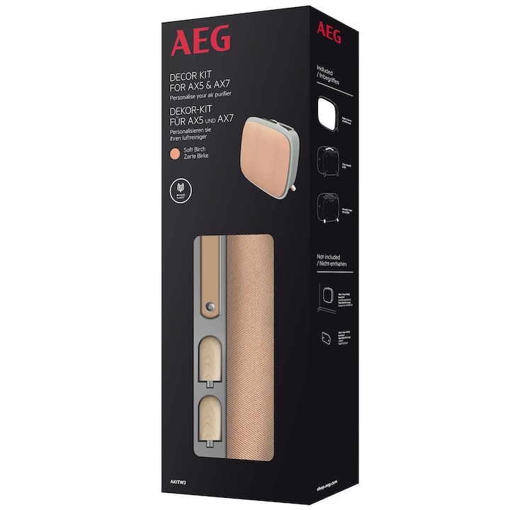 Set 2 filtre de aer VHBW pentru purificator de aer Blueair Blue Pure Auto211 +, HEPA + carbon activat