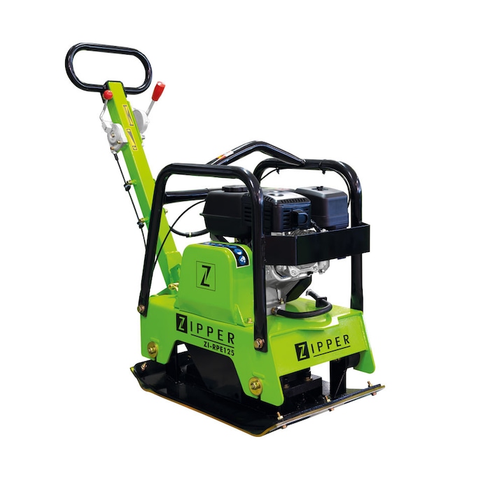 Placa vibrocompactoare Zipper ZI-RPE125, 4100 W, dimensiune talpa 630x400mm, benzina, 125kg