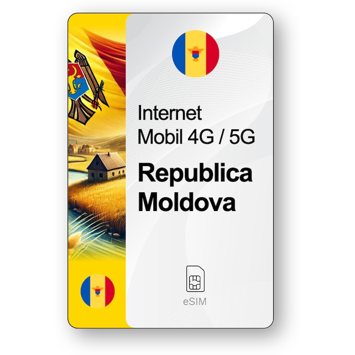 ESIM Republica Moldova 5 GB, 7 zile