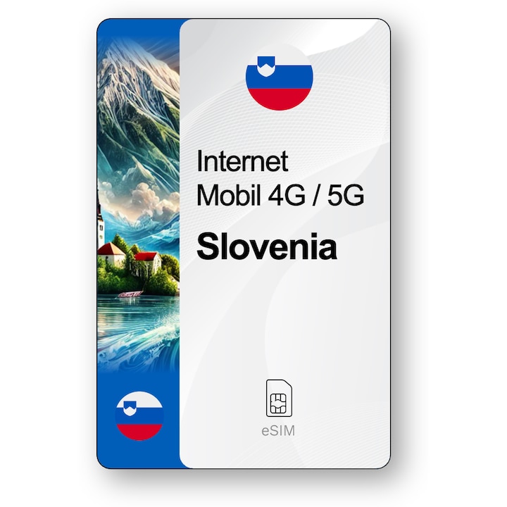 ESIM Internet Slovenia, valabil 7 zile, trafic 5 GB