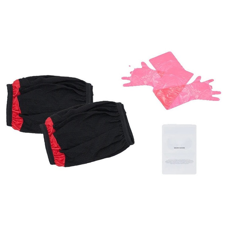 Hótalp zokni, M, fekete, tartós poliészter konstrukció