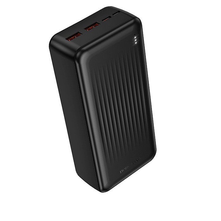 Baterie externă Borofone BJ80B Clever 30000mAh, 22.5W, negru, 146x69x40mm