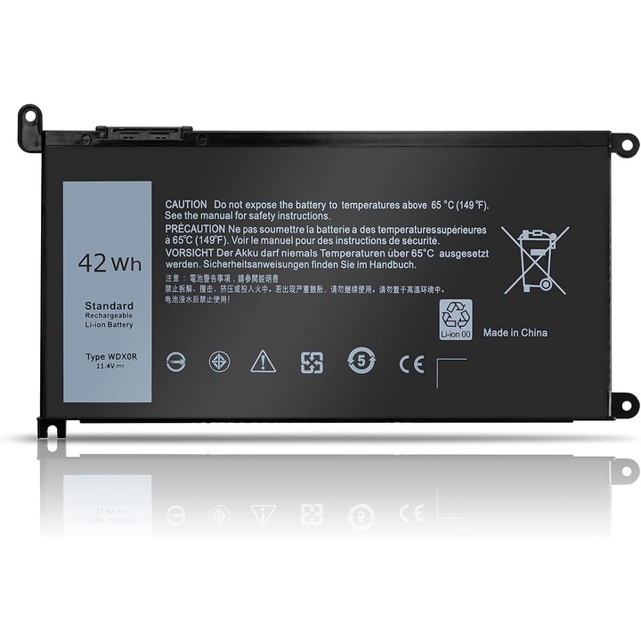YISHIFD Baterie laptop pentru DELL WDX0R WDXOR Dell Inspiron 13 5368 5378 5379 14 5482 15 5565 5567 5568 5570 5578 5579 7560 7570 17 5770