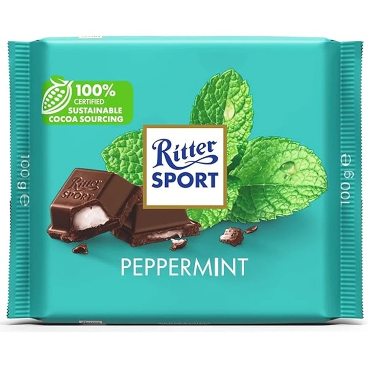 Ciocolată Ritter Sport Menta 100g