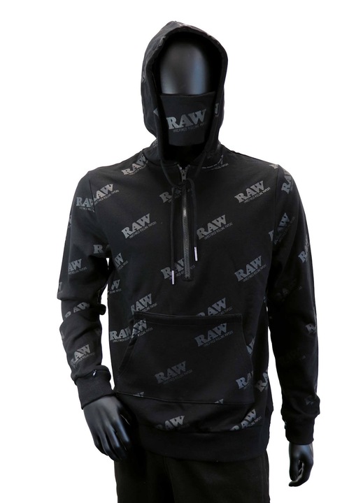 Hanorac cu gluga Raw Rawlers, Negru