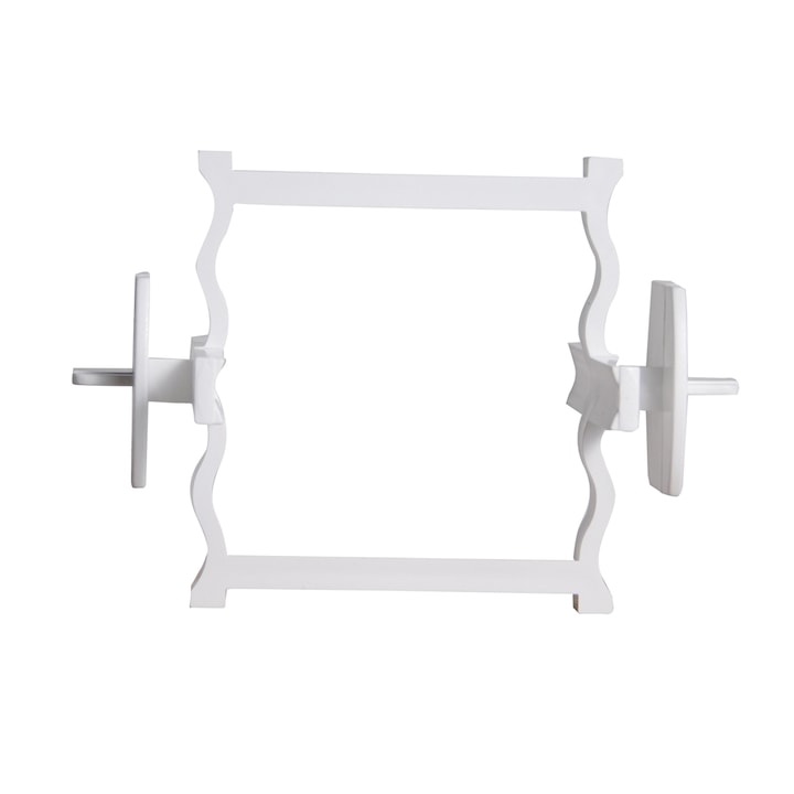 Distantiere albe pentru caramida de sticla, 6, 5x7cm, grosime 10mm