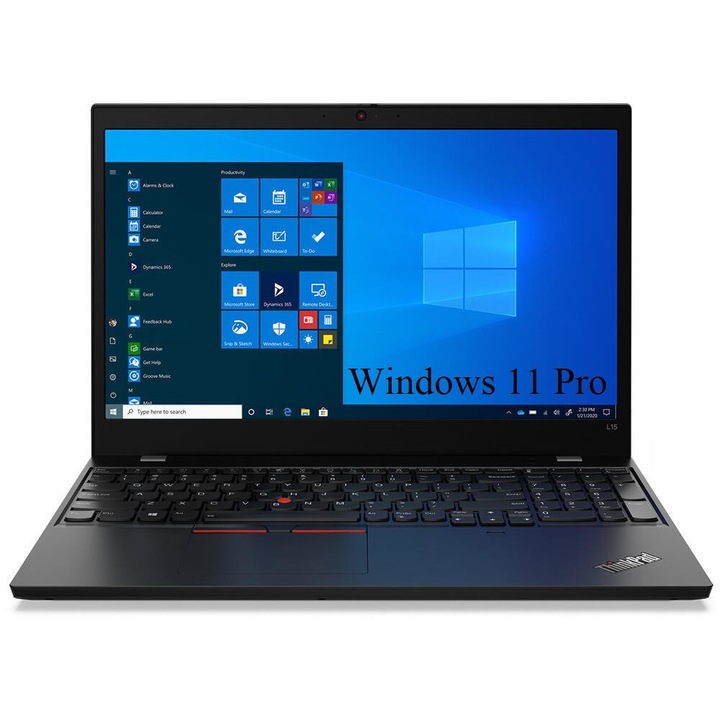Laptop Lenovo ThinkPad L15 Gen 1 (AMD), 15.6" FHD IPS, AMD Ryzen 5 4500U 6-core, 24 GB DDR4, 256 GB SSD m2 PCIe, AMD Radeon Graphics, Windows 11 Pro, Black