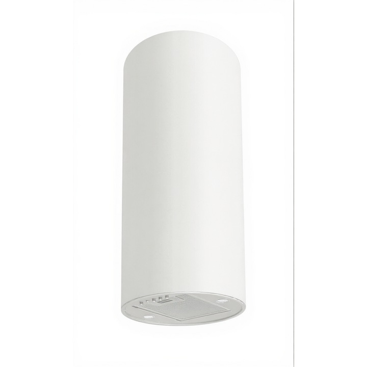 Hota decorativa Studio Casa, 1 motor turbo, 3 trepte de viteza, iluminare LED, 300 mc/h, latime 60 cm, alba