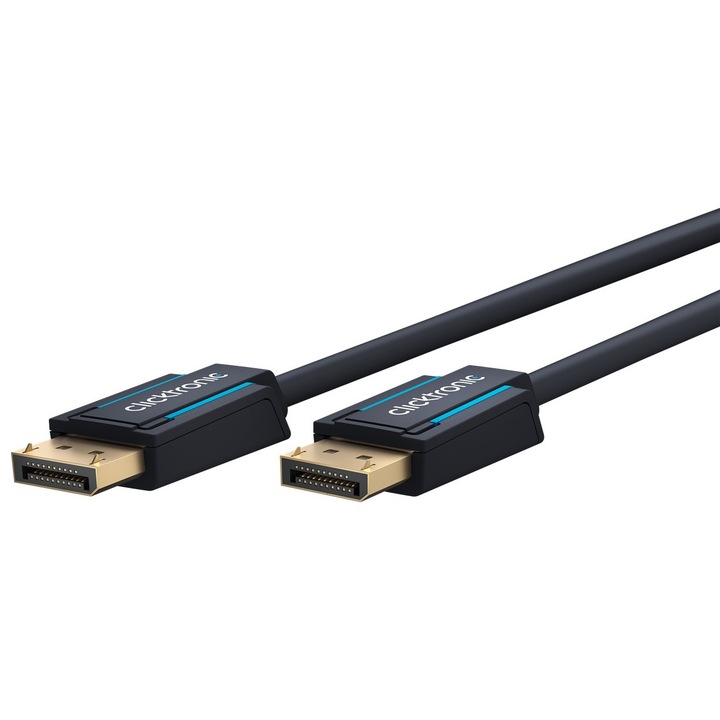 Cablu DisplayPort, Clicktronic, 20m, 4K, 60Hz, negru