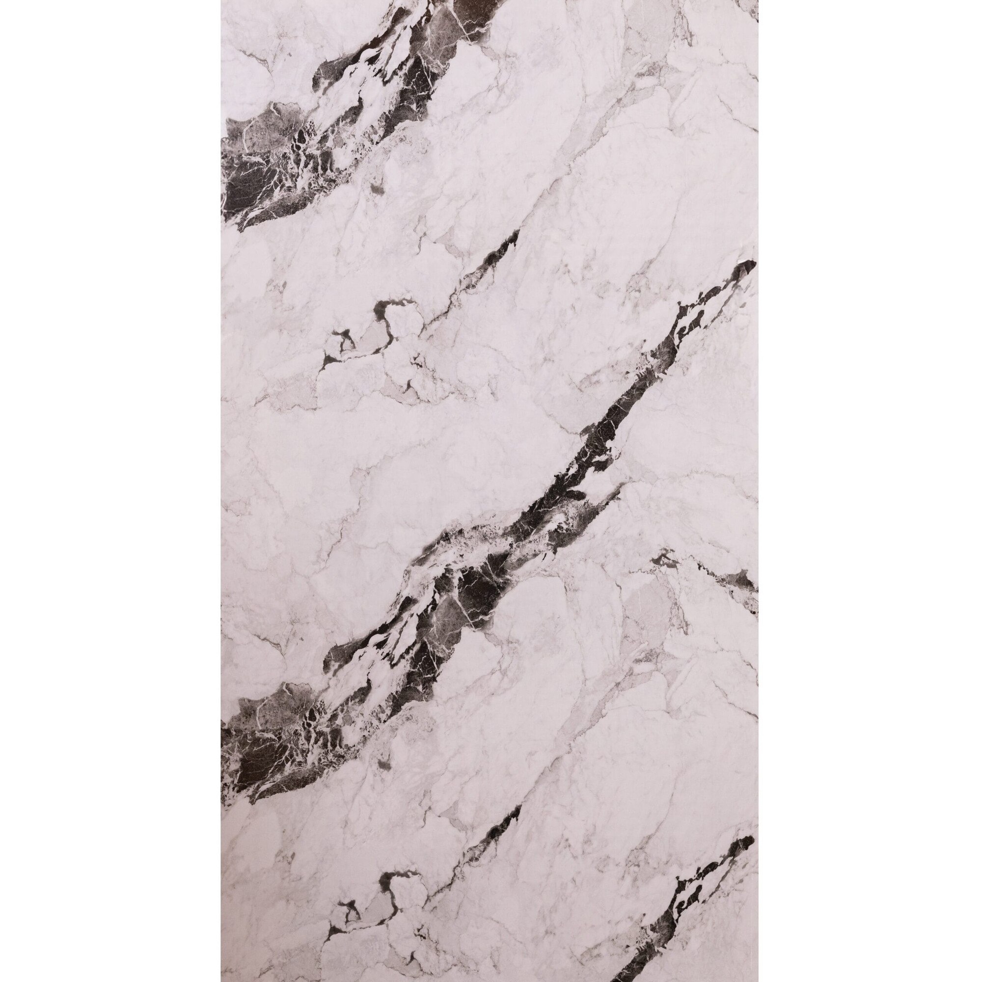 Placa PVC model Marmura cu insertii derivate din negru 2400 x 1220 mm ...