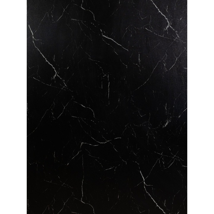 Placa PVC model Marmura negru mat cu insertii albe 2400 x 1220 mm