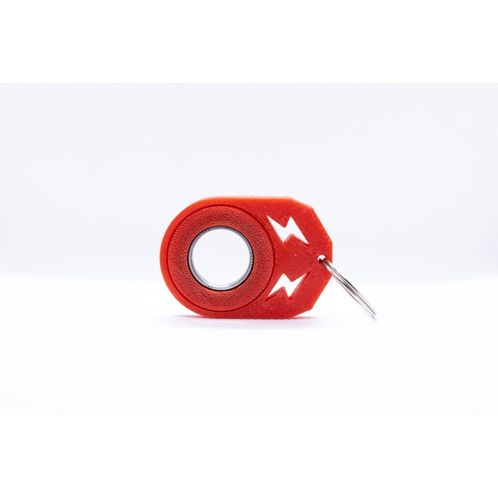 Jucarie Antistres Spinner Ninja, Plastic, Rosu
