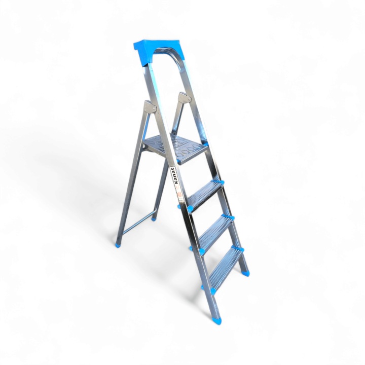 Scara Aluminiu pliabila 3 trepte, 40x70x109 cm, antialunecare, rezistenta 150 kg - COBI SMART®