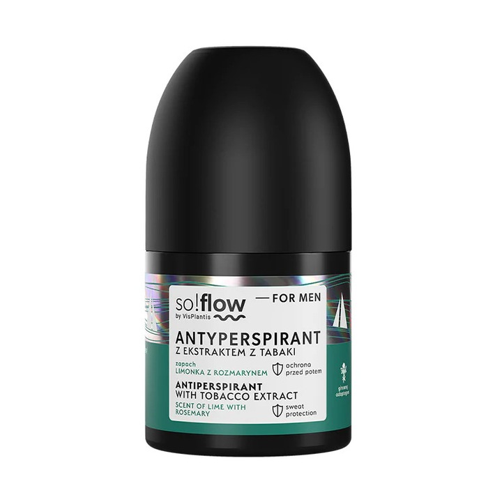 SO!FLOW - Izzadásgátló dohánykivonattal, friss lime és rozmaring illattal, 50ml