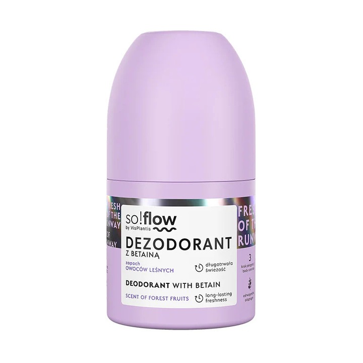 SO!FLOW - Dezodoráló betainnal, erdei gyümölcs illattal, 50ml