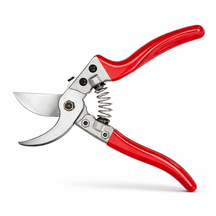 Foarfeca de gradina FEROTYB cu arc de rezerva inclus, lame otel, manere ergonomice