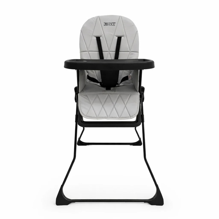 Scaun de masă pentru copii, pliabil KIDOO HCY021, metalic, 6-36 luni, gri, 61x74x80cm