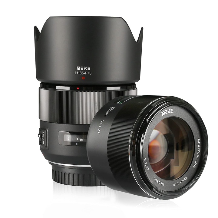 Teleobiectiv Meike 85mm f1.8, focalizare automată, pentru montura Canon EF, 6, 22x5, 04x4, 96cm