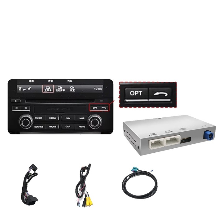 Modul Wireless Carplay, compatibilitate PCM 4.0, acces multimedia imbunatatit, 2.5 inch