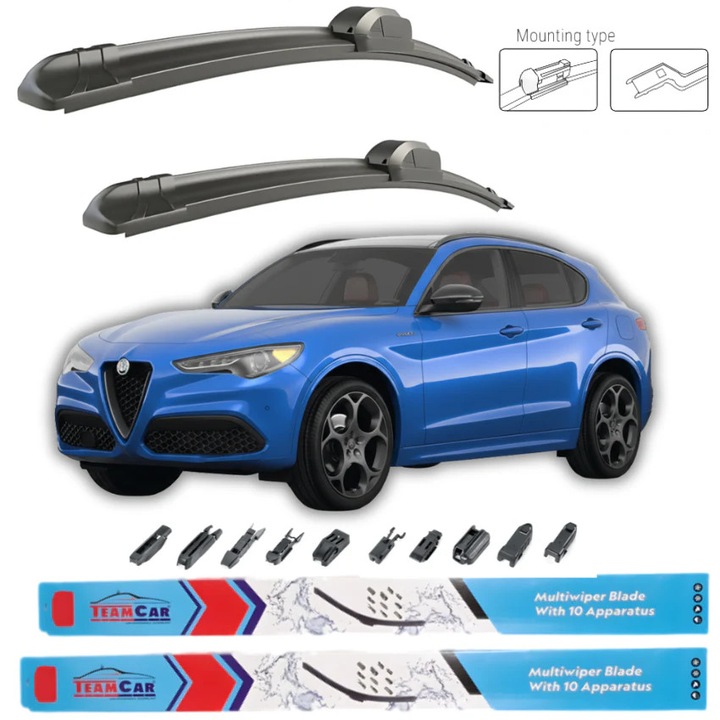 Stergatoare Alfa Romeo Stelvio 2016-2022 – Set Fata