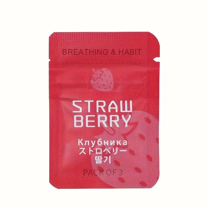 Aroma de capsuni pentru colierul anti-fumat, set 3 Bucati, Reblo, pentru relaxare si constientizarea respiratiei