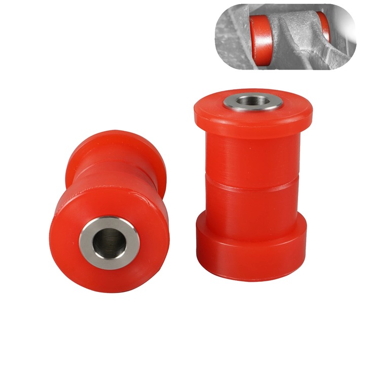 Bucsa brat de control, poliuretan, 80A, montare spate superioara interioara, rosu