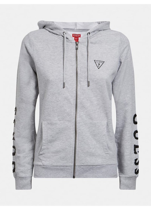 Női kapucnis pulóver, GUESS, szürke, pamut, M