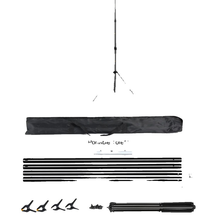 Stativ de fundal, suport tripied ajustabil, dimensiuni 200x200cm, design portabil