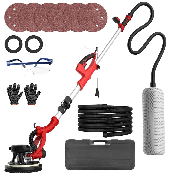 Slefuitoare cu auto-aspirare, 220mm, control variabil al vitezei, lungime extensibila 1.2-3.2m