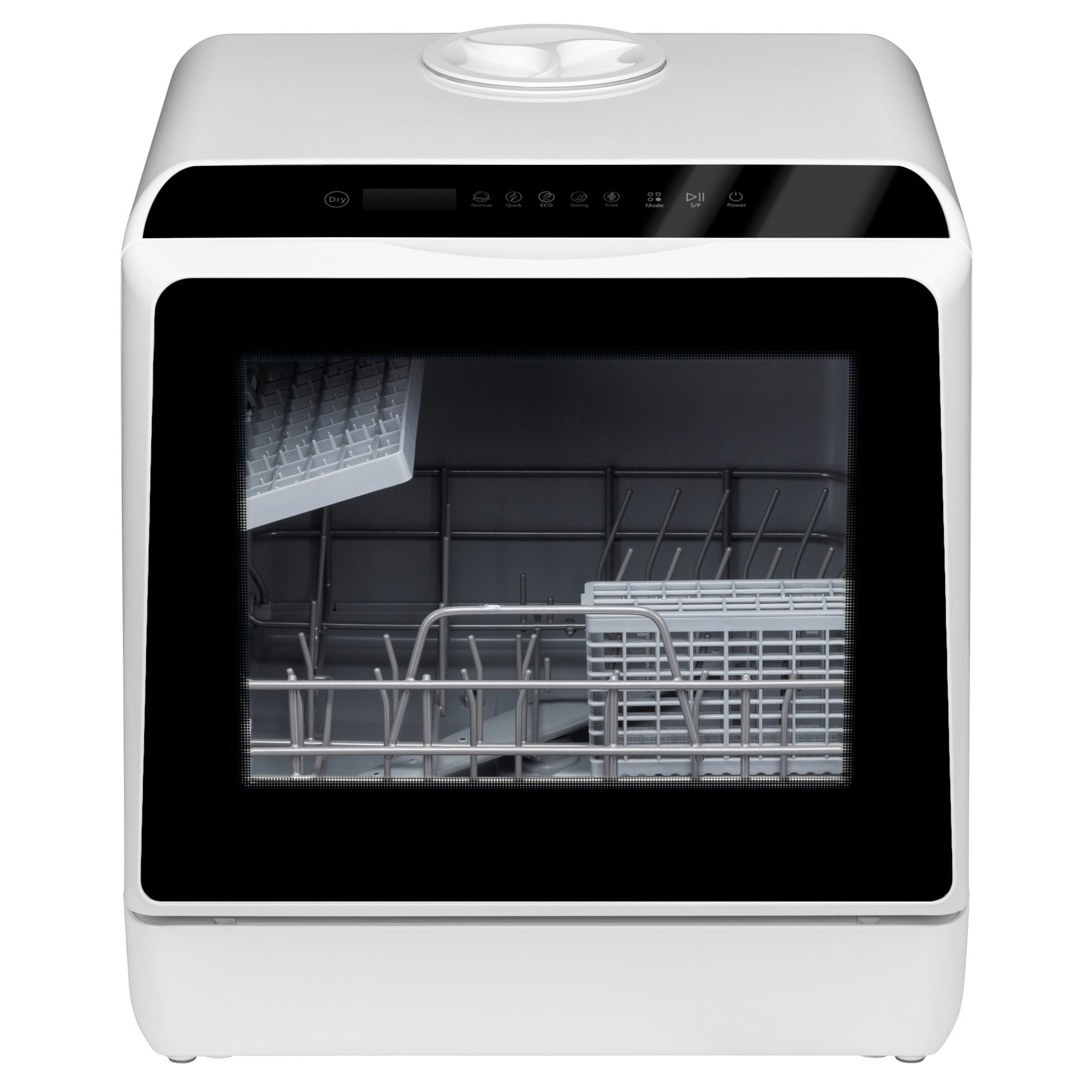 Mini masina de spalat vase cu instalare libera, pe blat, 6 programe, 5L