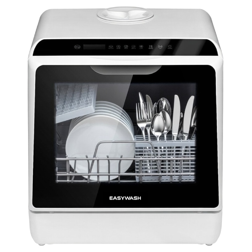 Mini masina de spalat vase cu instalare libera, pe blat, 6 programe, 5L