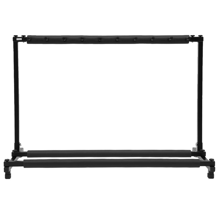 Stativ pentru chitare, 9 chitare, design minimalist, negru