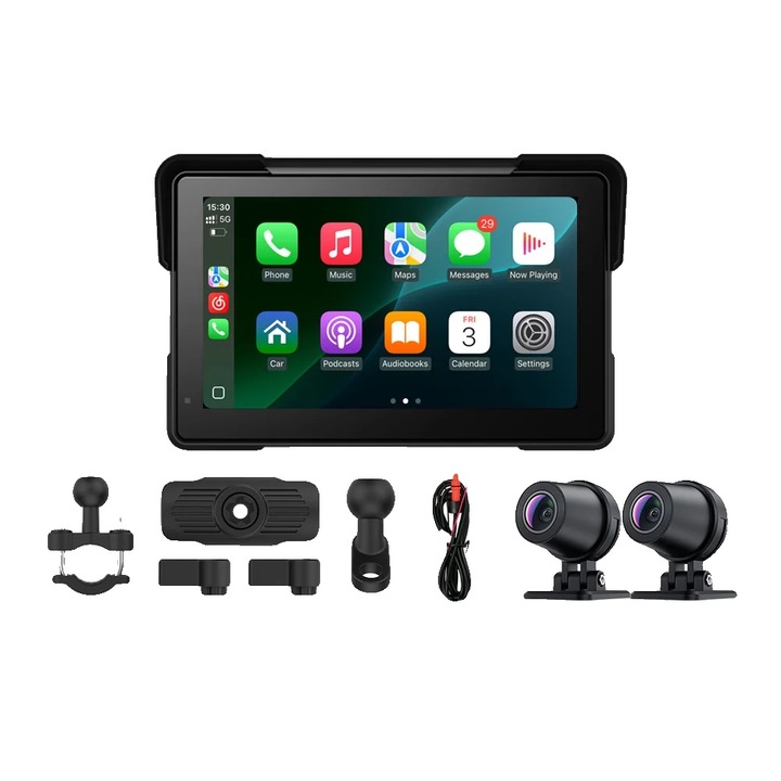 Camera auto DVR, M572-720P, GPS, 1280x960, unghi de vedere 140, suport card microSD pana la 128G