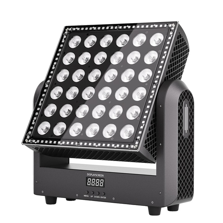 Lumina mobila, RGBW, control DMX, neagra, 40x11x41cm, 200W