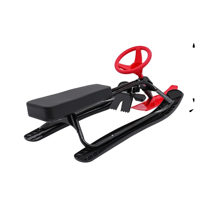 Sanie, materiale durabile, montaj usor, rosie, 114x50x38cm