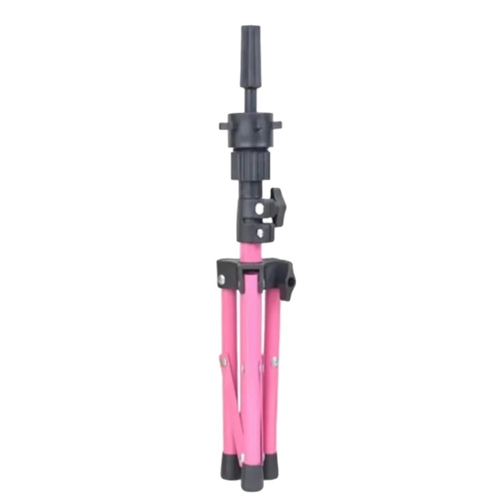 Suport pentru manechin, inaltime ajustabila, cadru metalic robust, roz