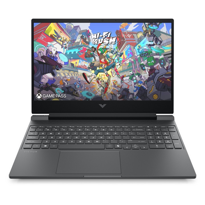 Лаптоп HP Victus 15-fa2122nn, CJ8N2EA, Windows 11 Pro, 15.6", Intel Core i7-13620H (10-ядрен), NVIDIA GeForce RTX 5050 (8GB GDDR7), 24GB 5600MHz (1x24GB) DDR5, Сребрист