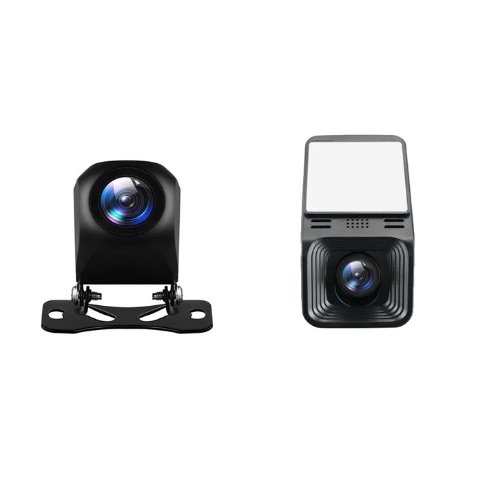Autós kamera DVR, 720+ADAS, IP67 vízálló, éjjellátó, nagylátószögű, 12V