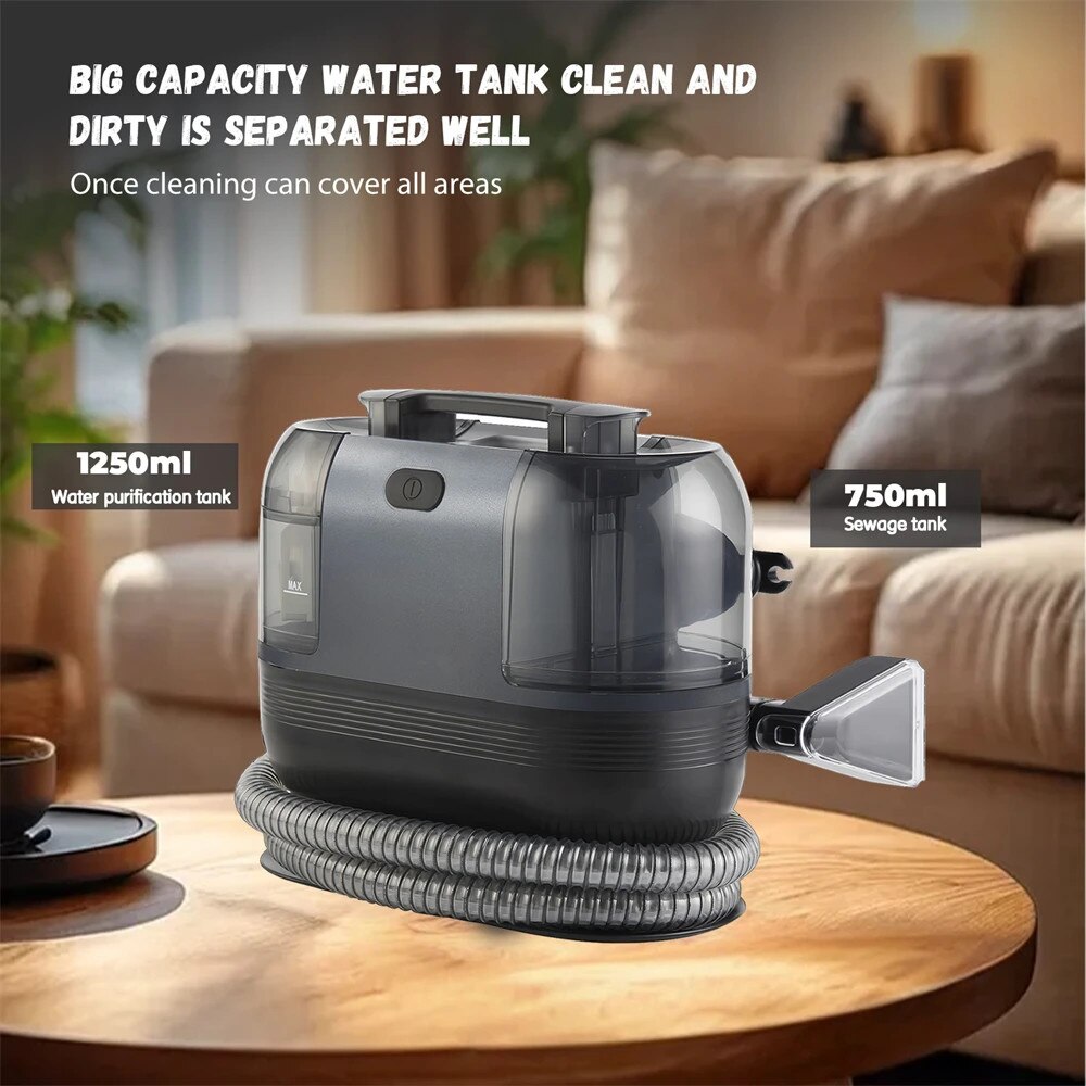 Aspirator pentru covoare, 1500W, putere de aspiratie puternica, cap de perie multifunctional, design compact