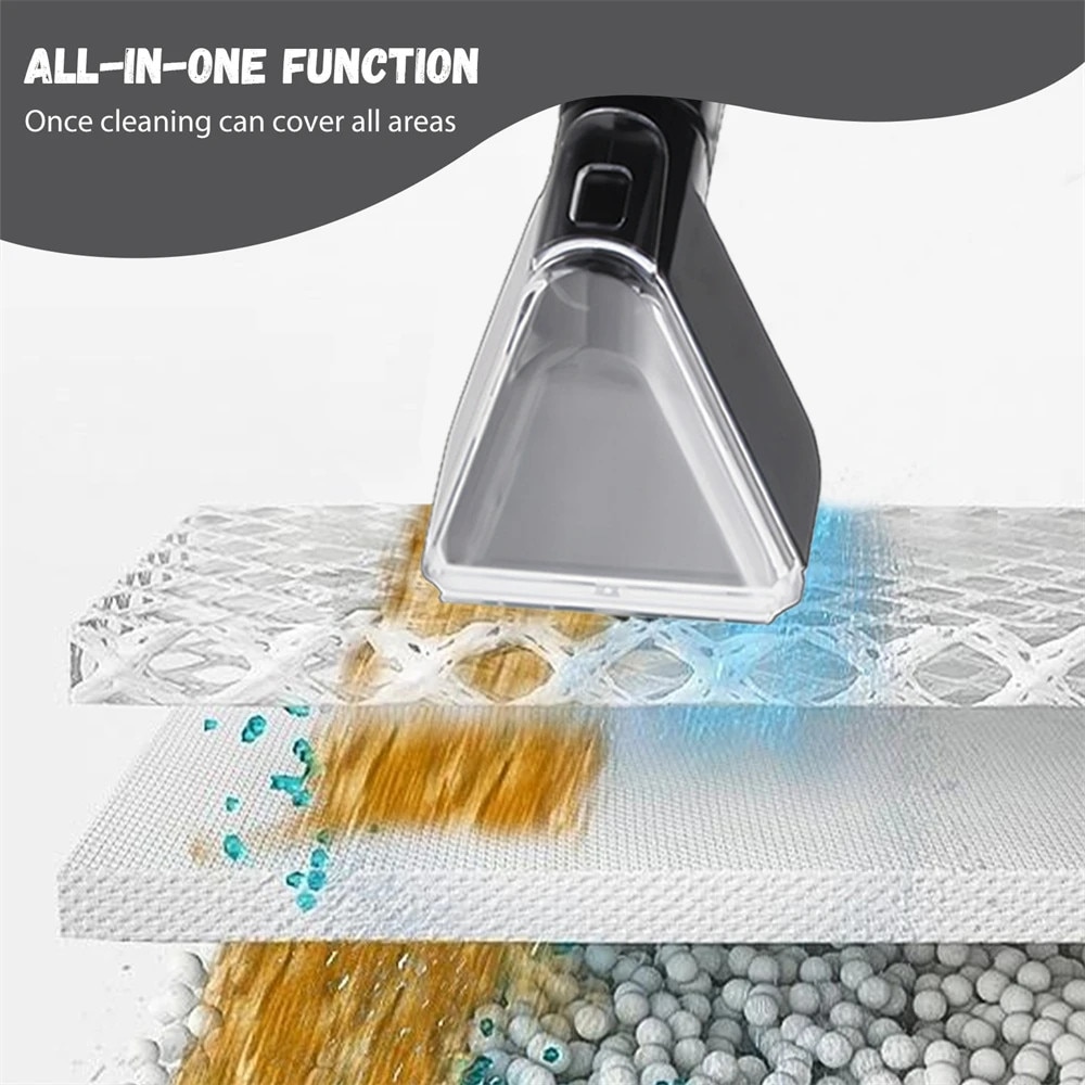 Aspirator pentru covoare, 1500W, putere de aspiratie puternica, cap de perie multifunctional, design compact