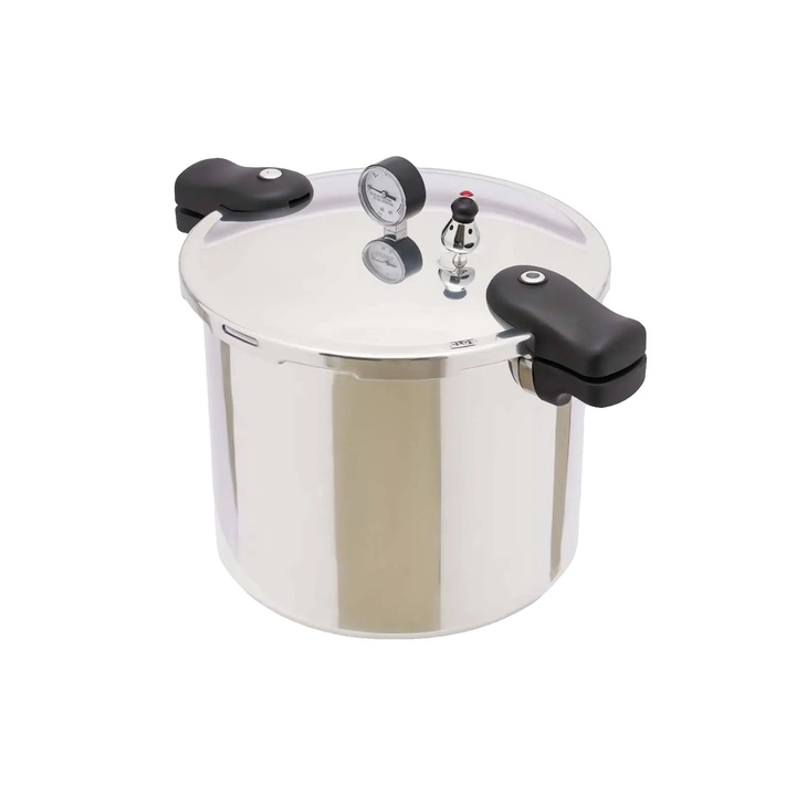 Oala sub presiune, 22L, otel inoxidabil, 32x28cm, compatibila cu plite pe gaz si inductie