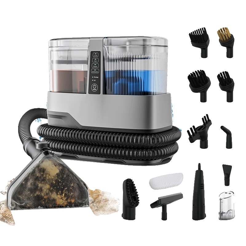Aspirator cu aburi C688, 13 in 1, putere mare de aspiratie, 1800W, 1100ML