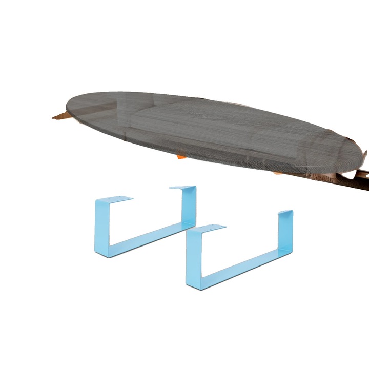 Крака за маса, 50см x 20см, товароносимост 50-100кг, син цвят, комплект 2 броя