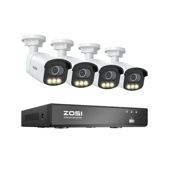 Kit Supraveghere, 3MP, 8 Camere, Nocturn, 260x245x47mm, 2T