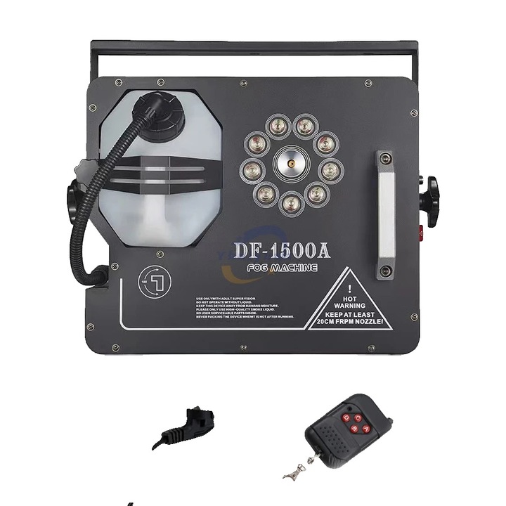 Masina de fum, control DMX, 10,000 cu ft/min, 3 litri, 36.5x30.5x21cm