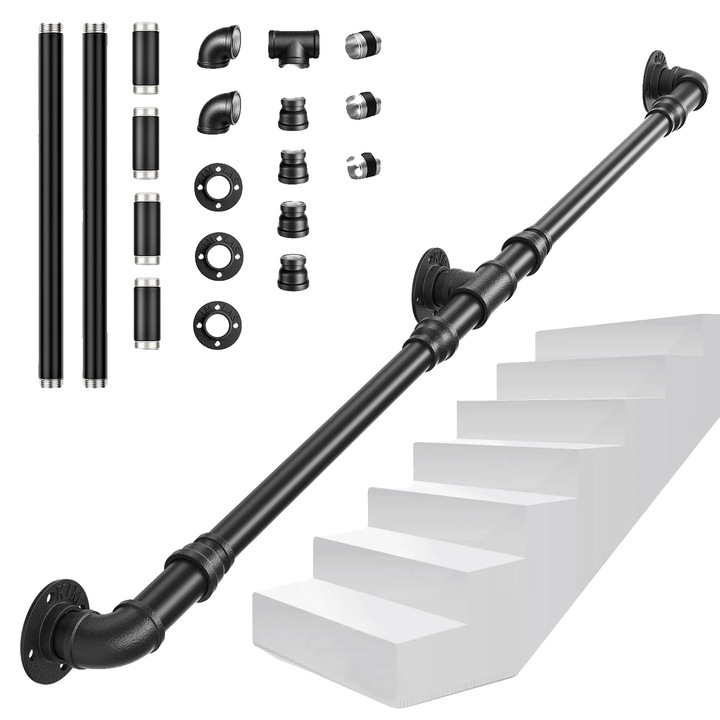 Парапет, индустриален стил, капацитет 250кг, 2м, 2 секции