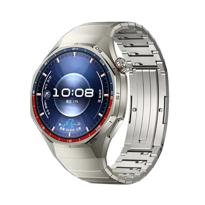 Bratara smartwatch, titanium, design cu eliberare rapida, 21cm, pentru HUAWEI WATCH GT6 Pro