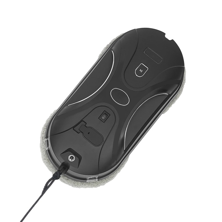 Електрически почистващ уред за прозорци, дистанционно управление, усъвършенствано откриване на ръбове, черен, 72W