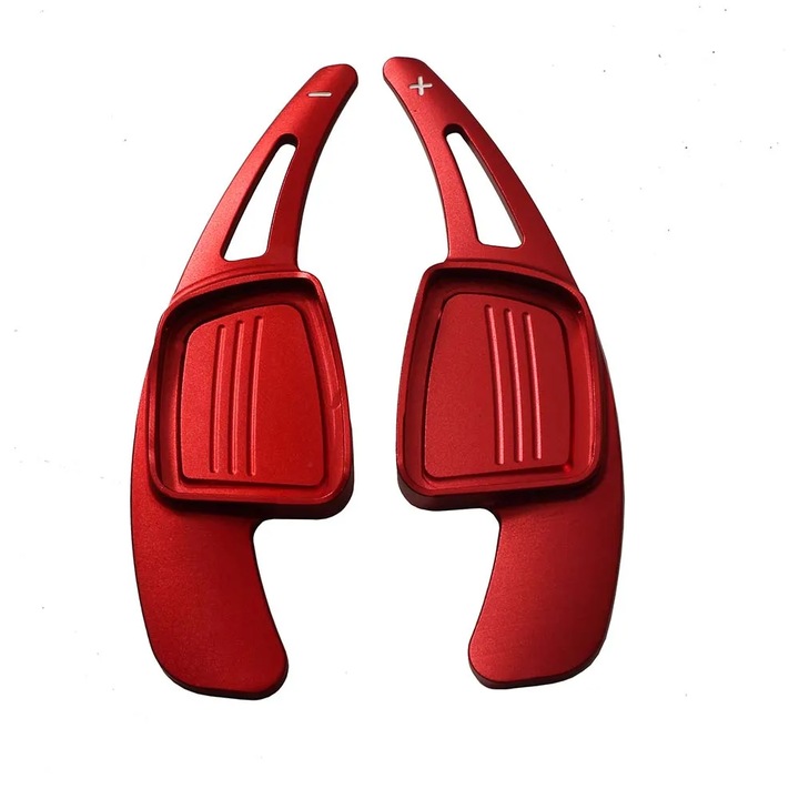 Комплект от 2 удължителя за пера на волана, съвместими с AUDI A3 A5 Facelift, A4 S4 S5 Q2 Q5 Q7 TT, алуминий, червен